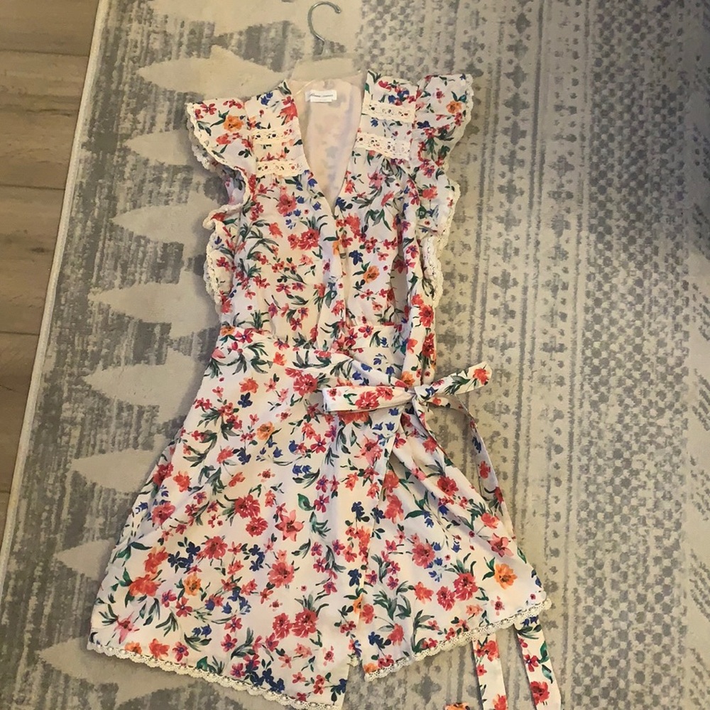 Lovers and friends floral wrap dress